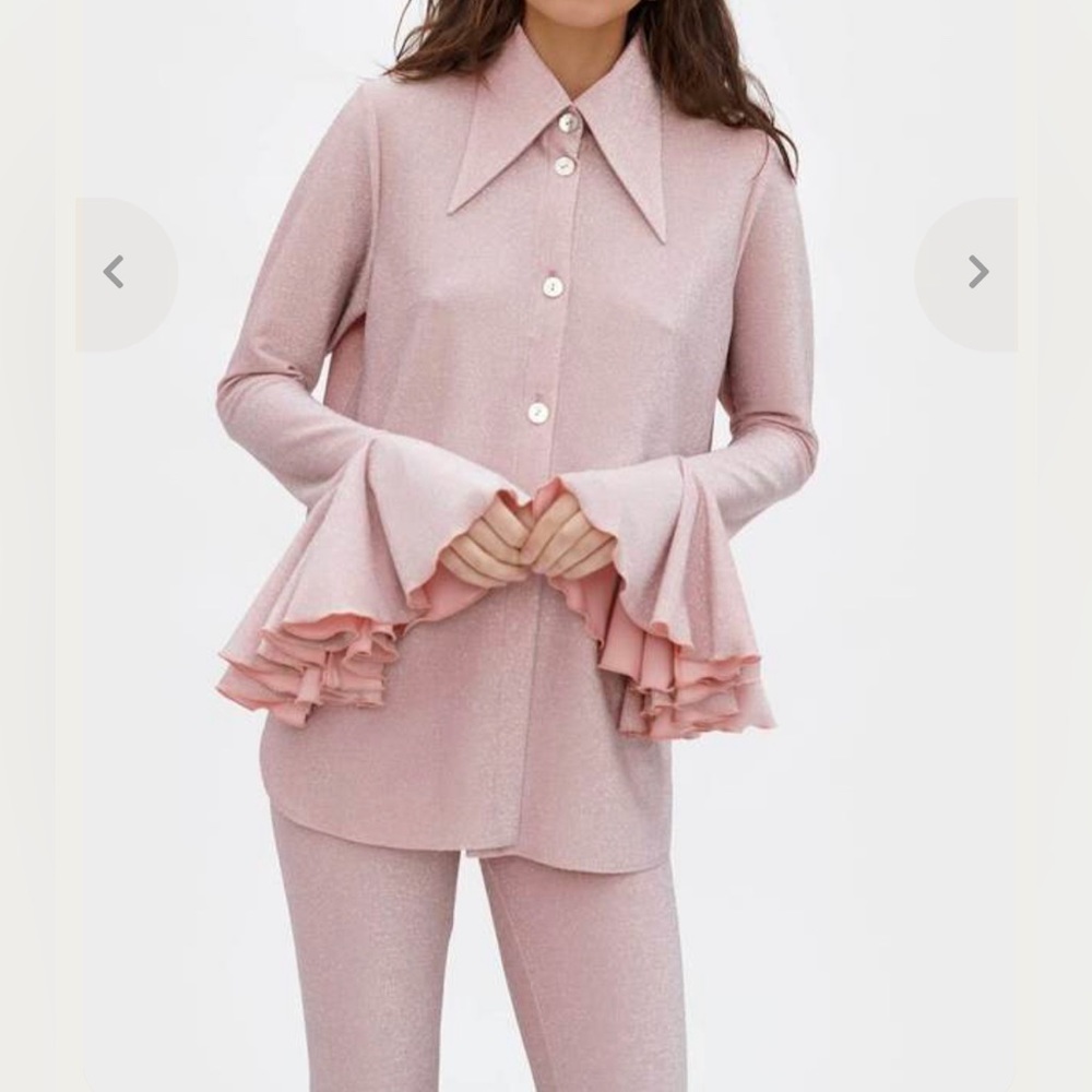 Sleeper pink shimmer lounge suit